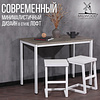 Стол Millwood Сеул, 1600х800 мм, бетон, белый - 4