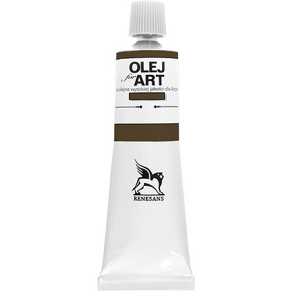 Краски масляные Renesans "Oils for art", 45 земля умбры натуральная, 60 мл, туба