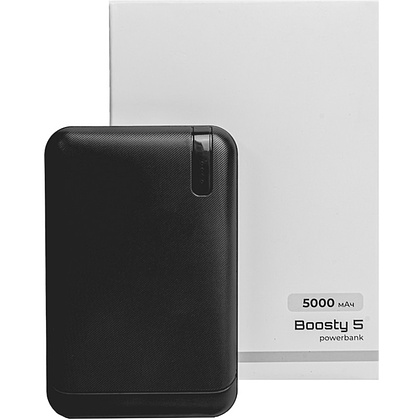 Внешний аккумулятор Power Bank "Boosty 5", 5000 mAh, черный - 5