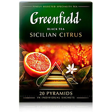 Чай черный Greenfield "Sicilian Citrus", в пирамидках, 20 шт