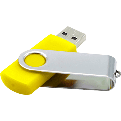 Карта памяти USB Flash 2.0 16 Gb VDF-008, пластик, метал, желтый  - 3