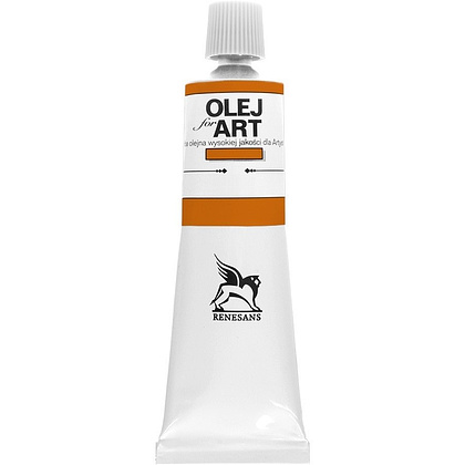 Краски масляные Renesans "Oils for art", 59 индийский желтый, 60 мл, туба