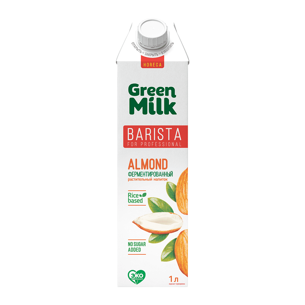 Напиток миндальный "Green Milk Professional", на рисовой основе, 1 л