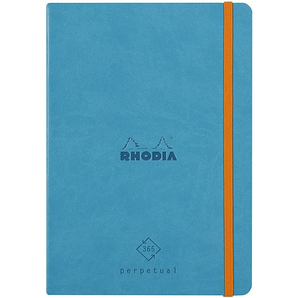 Еженедельник недатированный Clairefontaine Rhodia "Rhodiarama Perpetual", 148x210 мм, 128 страниц, бирюзовый