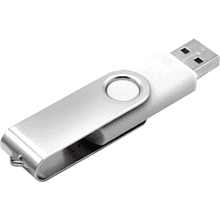 Карта памяти USB Flash 2.0 16 Gb VDF-008, пластик, метал, белый  