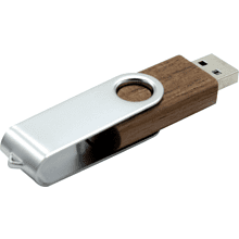 Карта памяти USB Flash 2.0 16 Gb VDF-008, пластик, метал, древесный