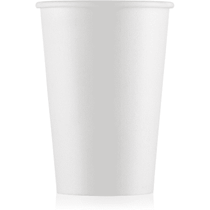 Стакан картонный Ecocups, 50 шт, 400 мл, белый