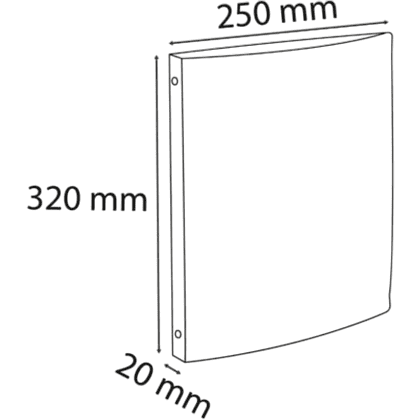 Папка на кольцах "Neo Deco", 4 кольца, ассорти - 2