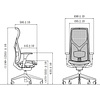 Кресло для руководителя SitZone CH-283A-P1 сетка, черный - 6