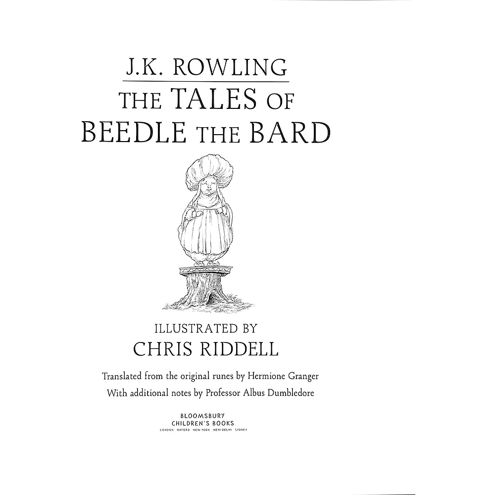 Книга на английском языке "The Tales of Beedle the Bard", J.K. Rowling, Illustr. Chris Riddell, -30% - 2