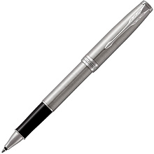 Ручка-роллер Parker "Sonnet Core Stainless Steel CT", 0.7 мм, серебристый, стерж. черный