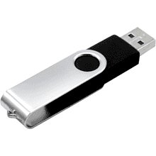 Карта памяти USB Flash 2.0 16 Gb VDF-008, пластик, метал, черный 