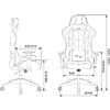 Кресло игровое Zombie VIKING 4 AERO, экокожа, ткань, пластик, черный, синий - 22