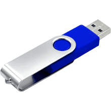 Карта памяти USB Flash 2.0 16 Gb VDF-008, пластик, метал, синий 