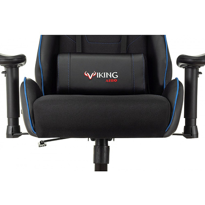 Кресло игровое Zombie VIKING 4 AERO, экокожа, ткань, пластик, черный, синий - 11