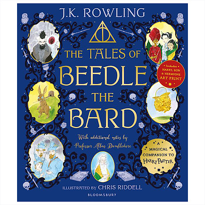 Книга на английском языке "The Tales of Beedle the Bard", J.K. Rowling, Illustr. Chris Riddell, -30%