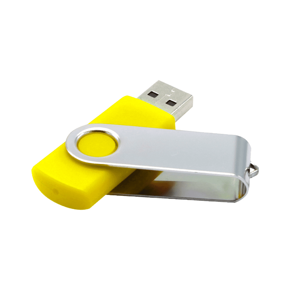 Карта памяти USB Flash 2.0 16 Gb VDF-008, пластик, метал, желтый  - 3