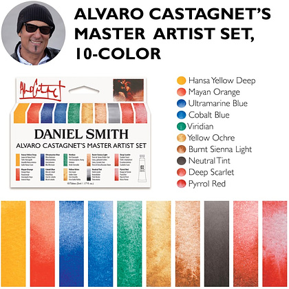 Краски акварельные Daniel Smith "Alvaro Castagnet Master Artist Set", 6 цветов, тубы - 3