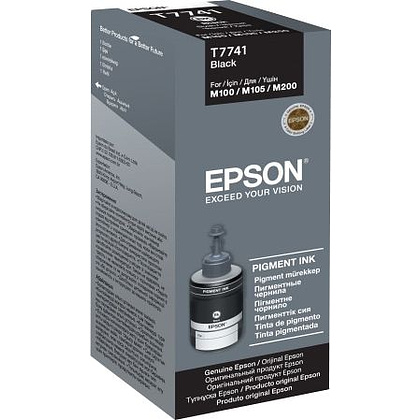 Контейнер с чернилами Epson T7741 140мл, (M100/105/200/205) черн.