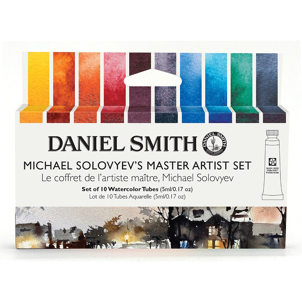 Краски акварельные Daniel Smith "Michael Solovyev's Master Artist Set", 10 цветов, тубы