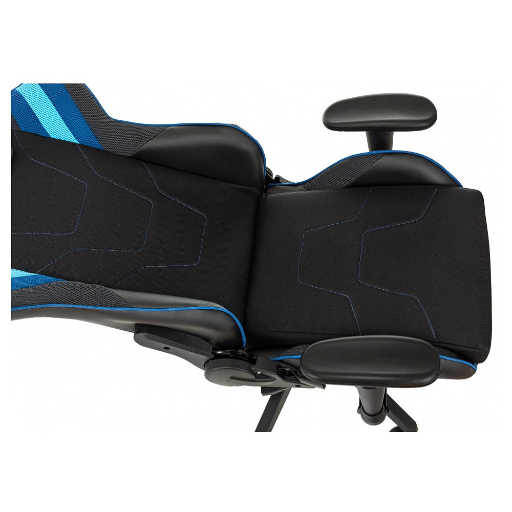 Кресло игровое Zombie VIKING 4 AERO, экокожа, ткань, пластик, черный, синий - 10