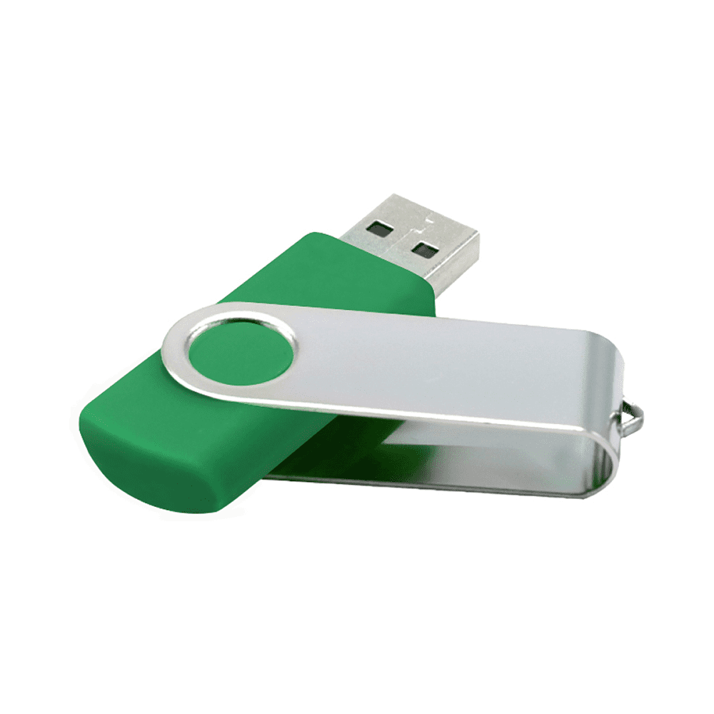 Карта памяти USB Flash 2.0 16 Gb VDF-008, пластик, метал, зеленый   - 3