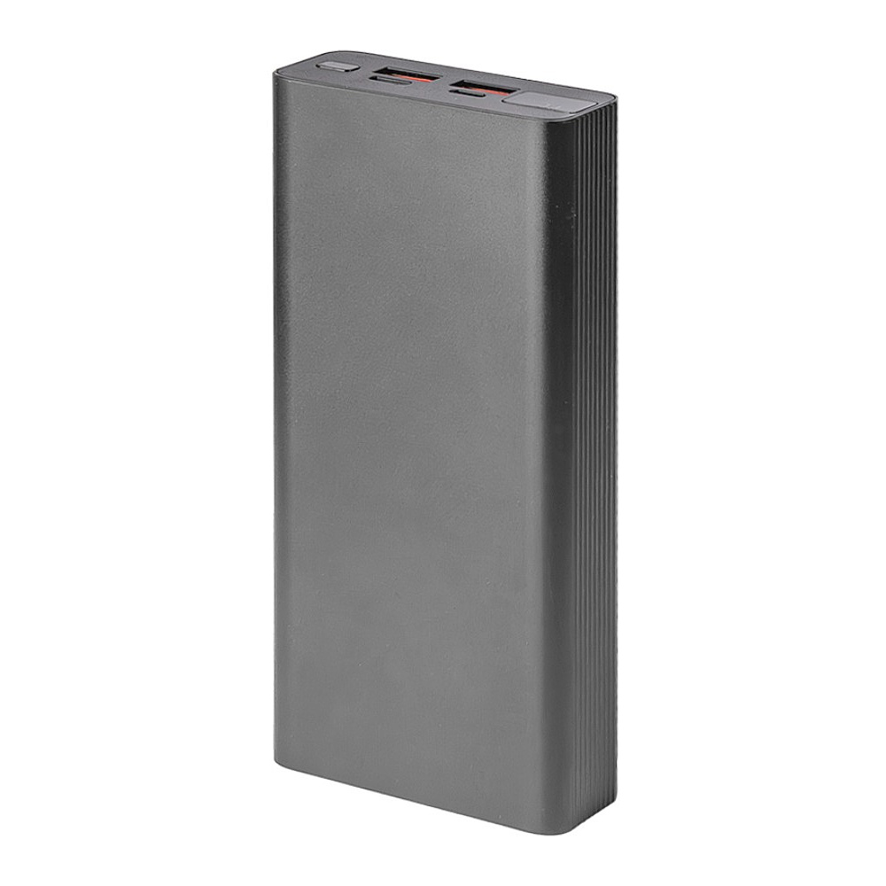 Внешний аккумулятор Power Bank "Iron line 20", 20000 mAh, металл, серебристый