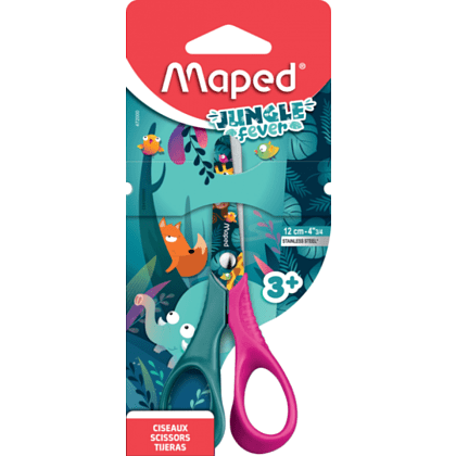 Ножницы Maped "Jungle fever Vivo", 12 см, ассорти