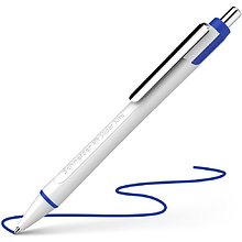Ручка шариковая автоматическая "Schneider Slider Xite", белый, синий, стерж. синий