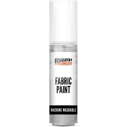 Краски для текстиля "Pentart Fabric paint", серый, банка