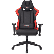 Кресло игровое Бюрократ Zombie VIKING 5 AERO Red Edition экокожа, черный, красный