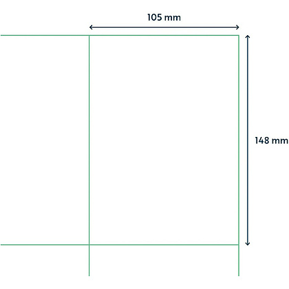 Самоклеящиеся этикетки универсальные "Rillprint new", 105х148, белый  - 2