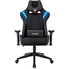Кресло игровое Zombie VIKING 4 AERO, экокожа, ткань, пластик, черный, синий - 2