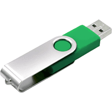 Карта памяти USB Flash 2.0 16 Gb VDF-008, пластик, метал, зеленый  