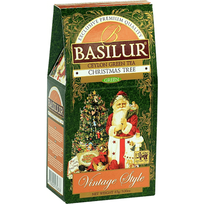 Чай Basilur "Vintage style. Рождественская ель", 85 гр., зеленый