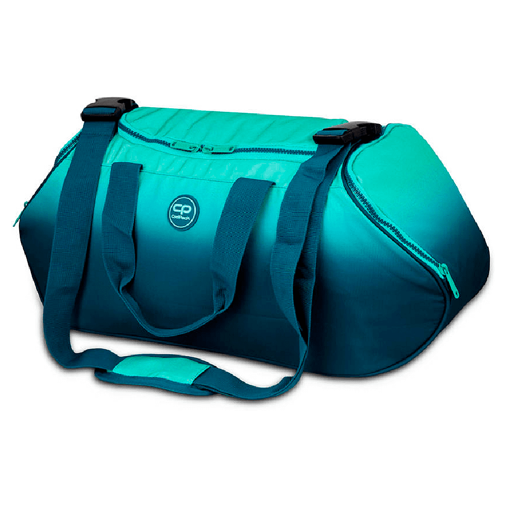 Сумка спортивная Coolpack "Runner Gradient Blue lagoon", зеленый, синий