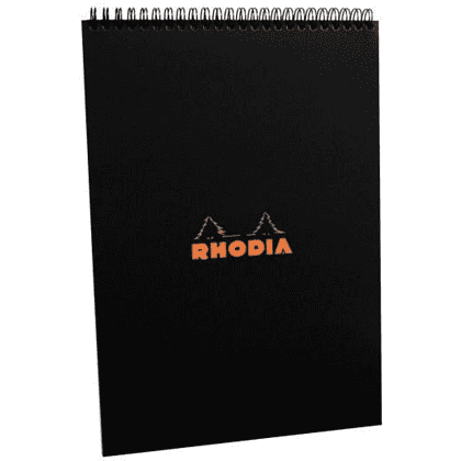 Блокнот "Rhodia", A4, 80 листов, клетка, черный