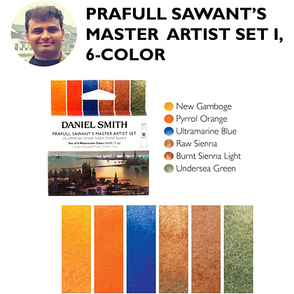 Краски акварельные Daniel Smith "Prafull Sawant Master Artist Set", 6 цветов, тубы - 5