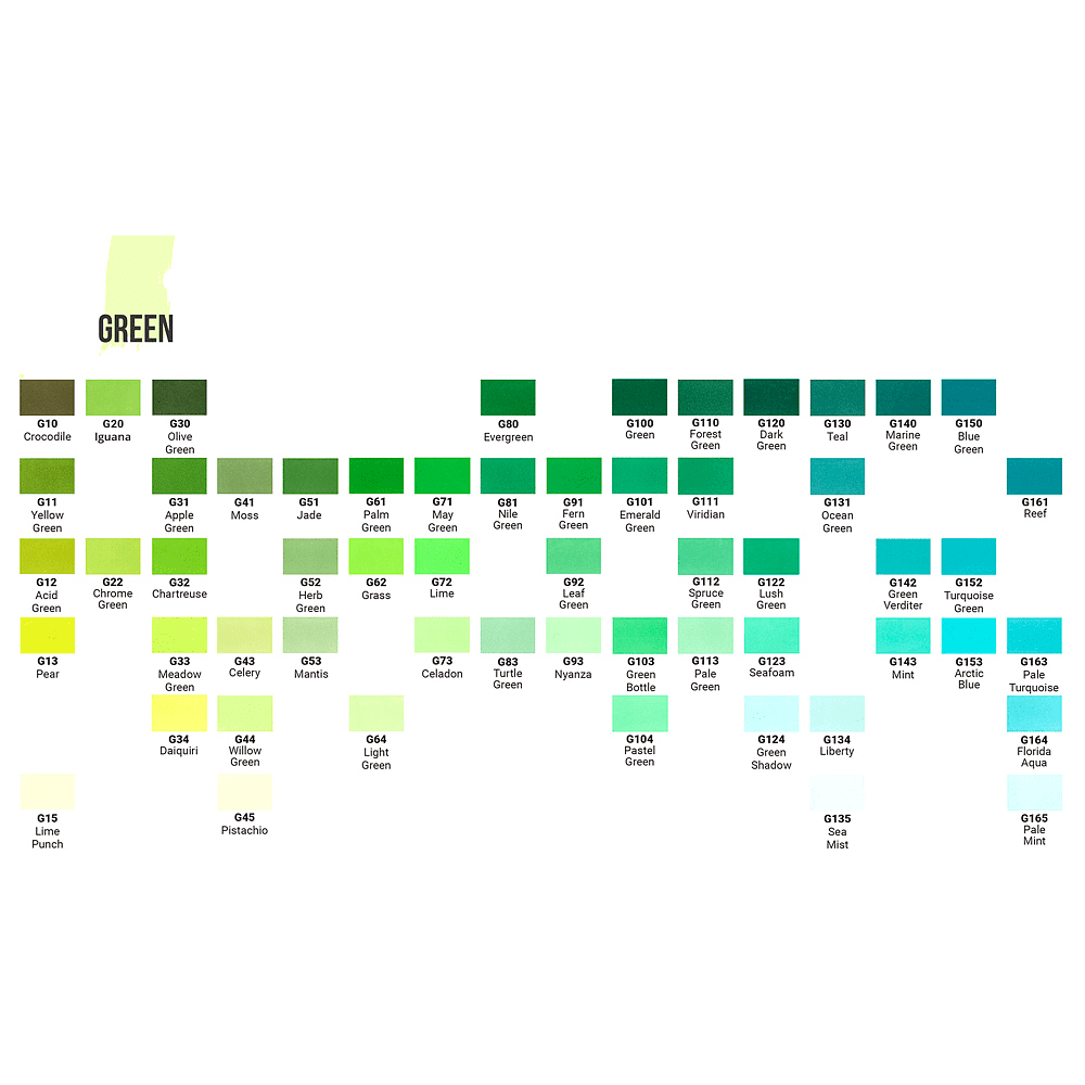 Маркер перманентный двусторонний "Sketchmarker Brush", G83 зеленая черепаха - 2