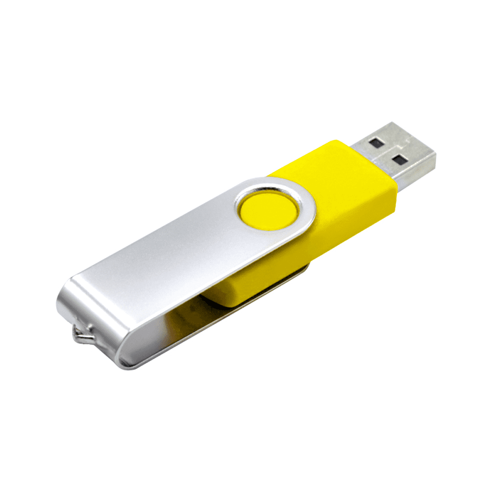 Карта памяти USB Flash 2.0 16 Gb VDF-008, пластик, метал, желтый  - 2