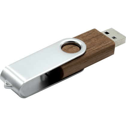 Карта памяти USB Flash 2.0 16 Gb VDF-008, пластик, метал, древесный - 2