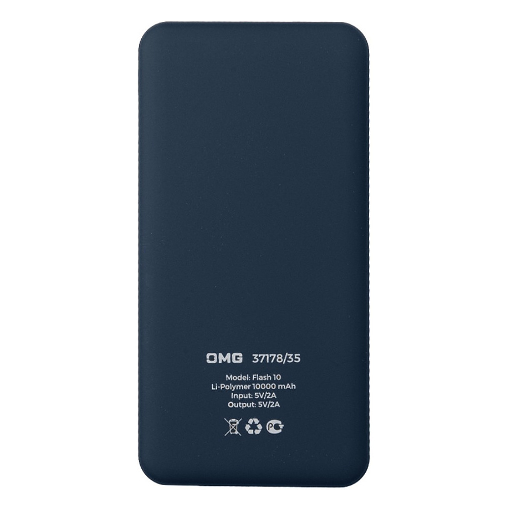 Внешний аккумулятор Power Bank "Flash 10", 10000 mAh, синий - 3