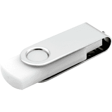 Карта памяти USB Flash 2.0 16 Gb VDF-008, пластик, метал, белый  