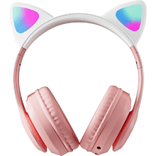 Наушники  беспроводные Miru "CAT EP-W10", Bluetooth, розовый 