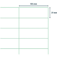 Самоклеящиеся этикетки универсальные "Rillprint", 105х37,  белый   