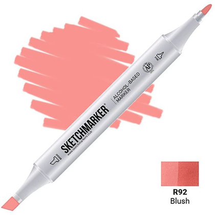 Маркер перманентный двусторонний "Sketchmarker", R92 румянец