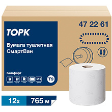 Бумага туалетная ТОРК СмартВан Комфорт T9, 130 м, 2 слоя (472261)