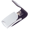 USB Flash 2.0 32 Gb VDL-014, метал, кож.зам., черный  - 2