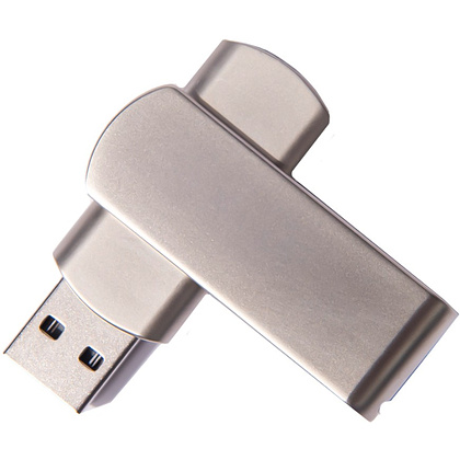 USB Flash накопитель 2.0 "Swing metal", 16 Gb, металл, черный