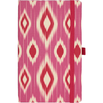 Блокнот "Ikat candy cherry", А5, 96 листов, линейка, розовый, красный - 2